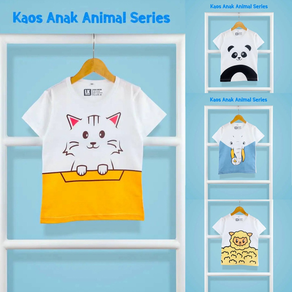 Kaos Anak Laki Laki Perempuan Usia 1 2 3 4 5 6 7 8 Tahun Karakter Anime Kartun Cowok Cewek Cotton Combed 30s Import Murah