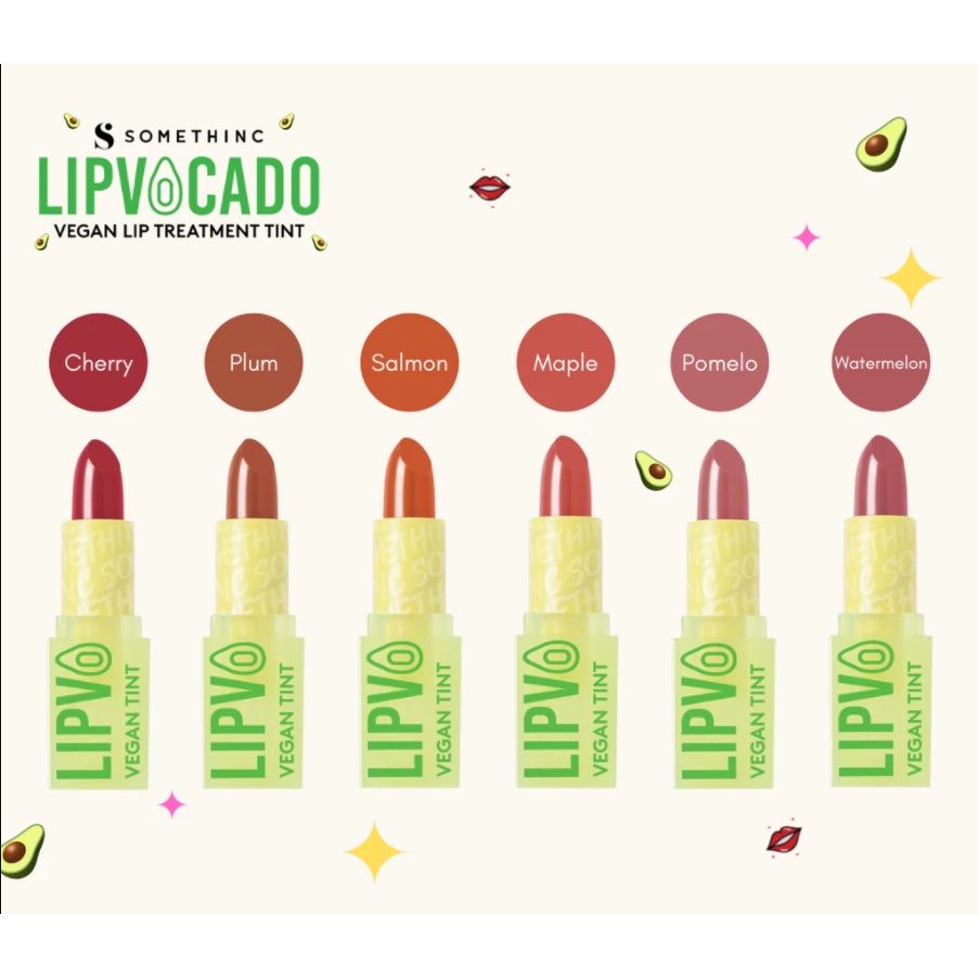 SOMETHINC LIPVOCADO Vegan Lip Treatment Tint - Lipstick Lipbalm Tahan Lama