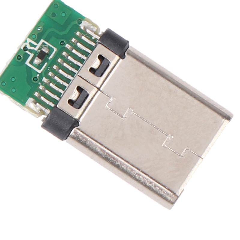 &lt; E2id &amp; &gt; 5Pcs Soket Konektor Plug Solder USB 3.1 Tipe C Male DIY