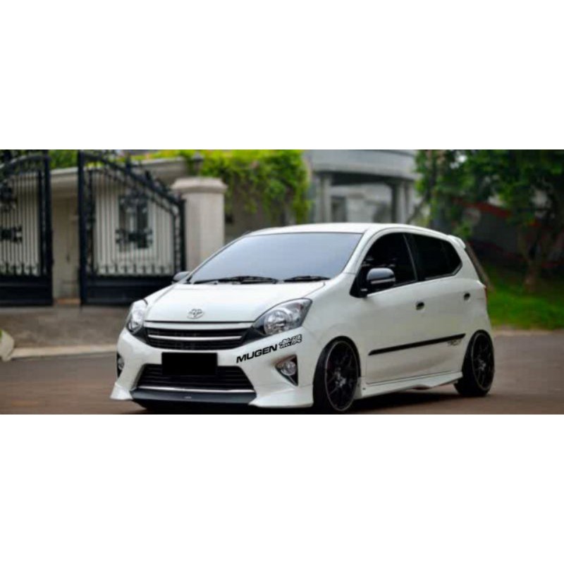 cutting sticker tulisan bumper depan mobil ayla/agya benas cutom