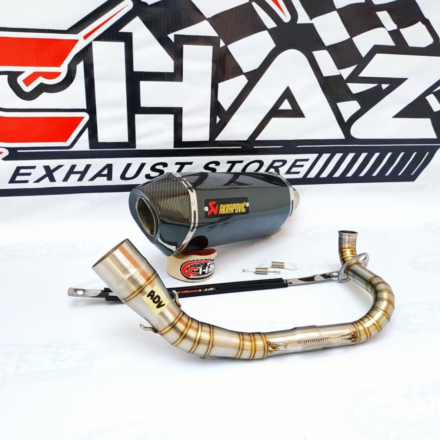 Knalpot AKRAPOVIC EVO Carbon HONDA ADV 150 Full Stainless - AKRAPOVIC