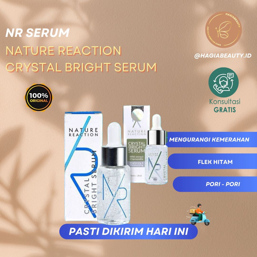 Bisa Cod - ORIGINAL Nature Reaction Crystal Bright Serum 20ml Serum NR Glow