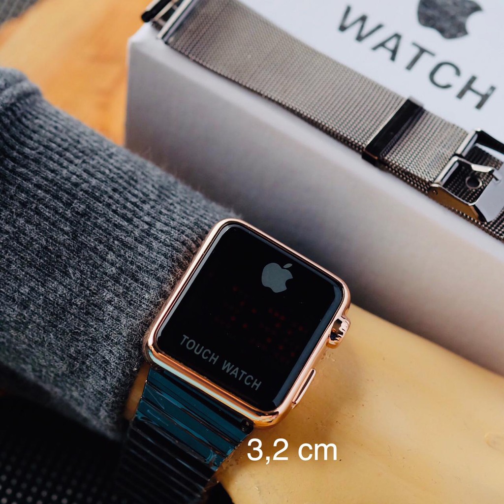Jam Tangan Wanita Cewek Iphone Apple Super Digital Tali Rantai