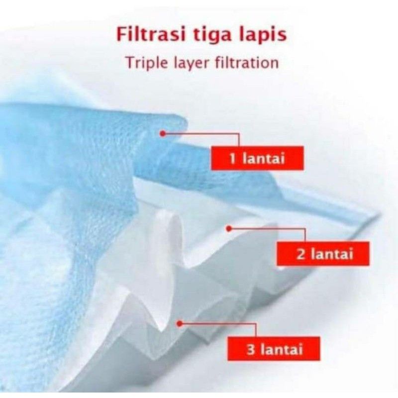 Masker 3Fly biru