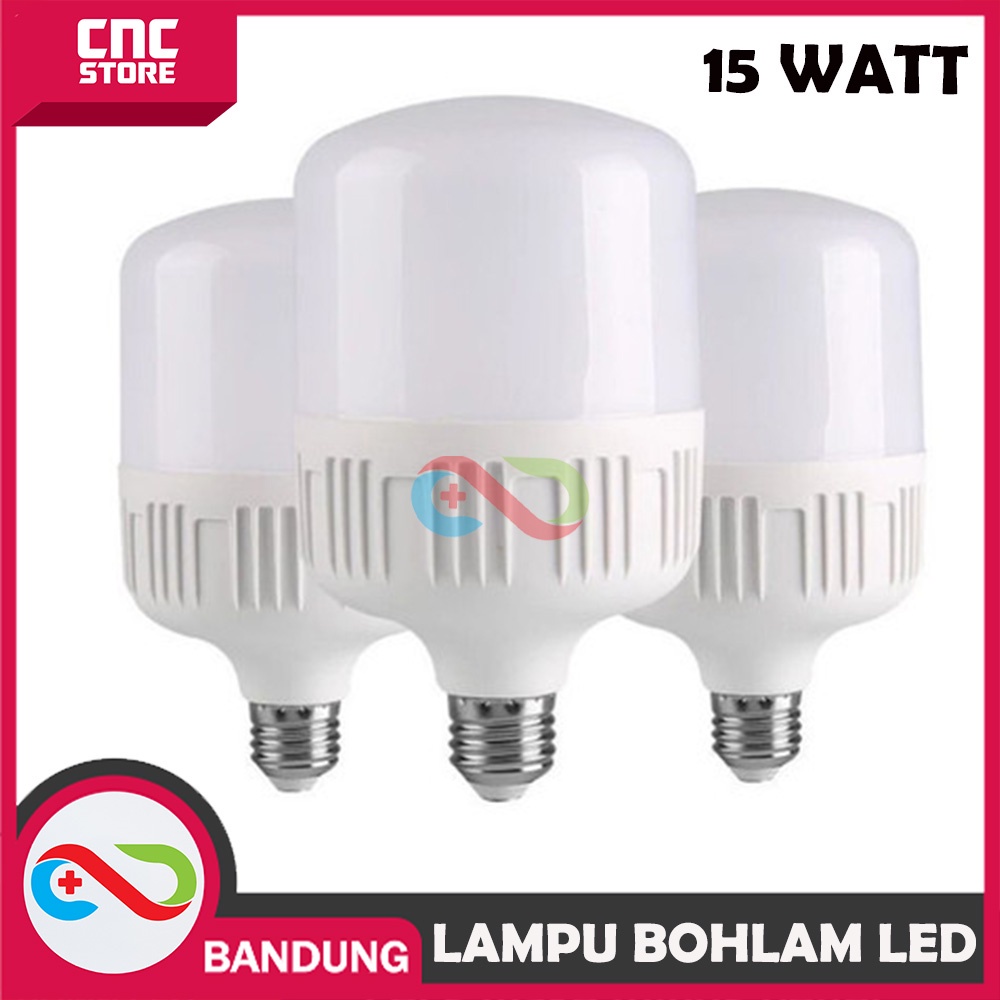 LAMPU BOHLAM LED JUMBO TERMURAH 5W 10W 15W 20W 30W AWET SUPER TERANG - 15W