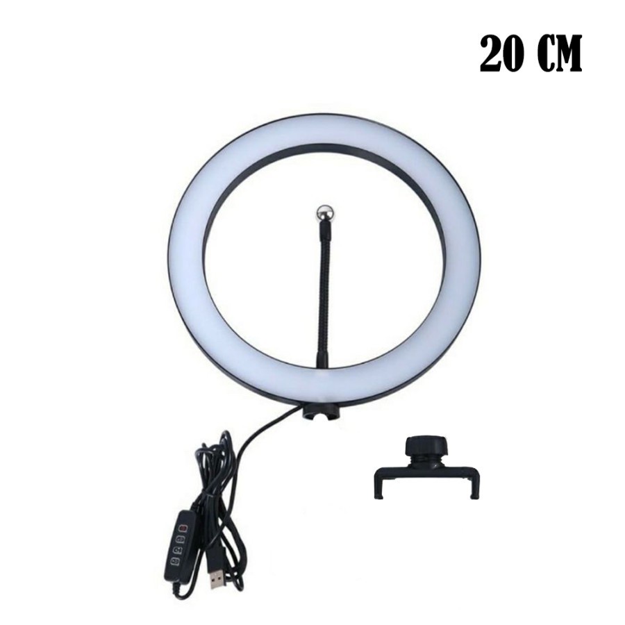 Trend-Ring Light Selfie LED Lampu Ringlight 20 cm / Lighting Lampu