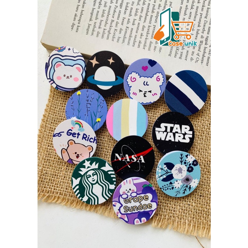 Popsocket karakter POP SOCKET stand hp phone stand holder karakter lucu CS3599