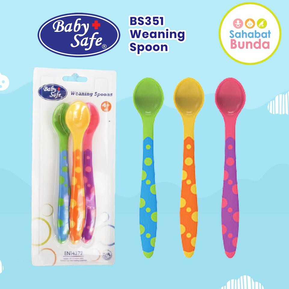 BABY SAFE Weaning Spoon Sendok MPASI Bayi Babysafe (KODE 0226)