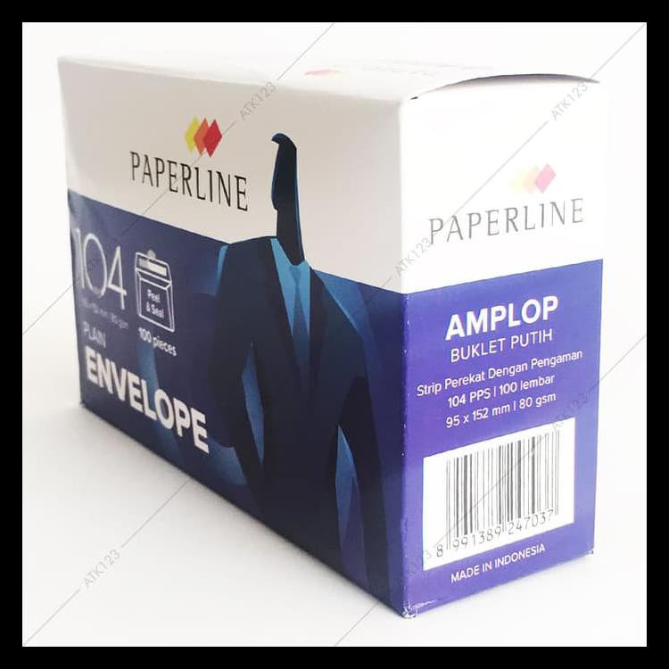 

Big Sale Amplop Putih Paperline 104 Pps Uk. 95 X 152 Mm Terbaru