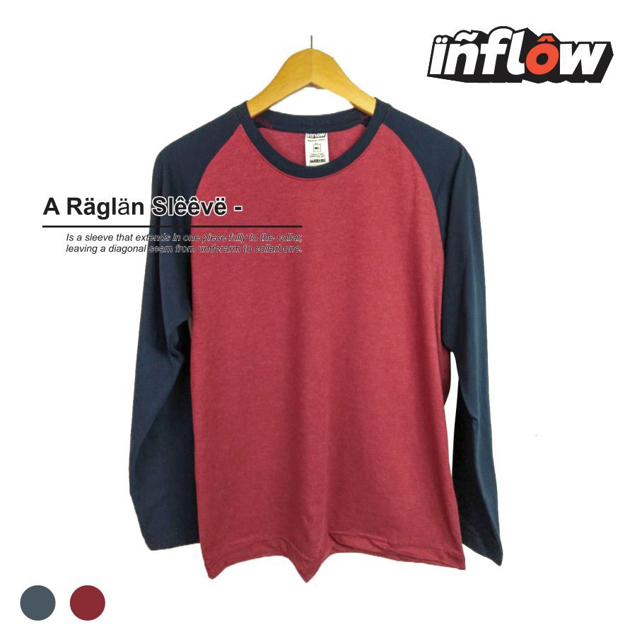 Kaos reglan panjang misty twotone