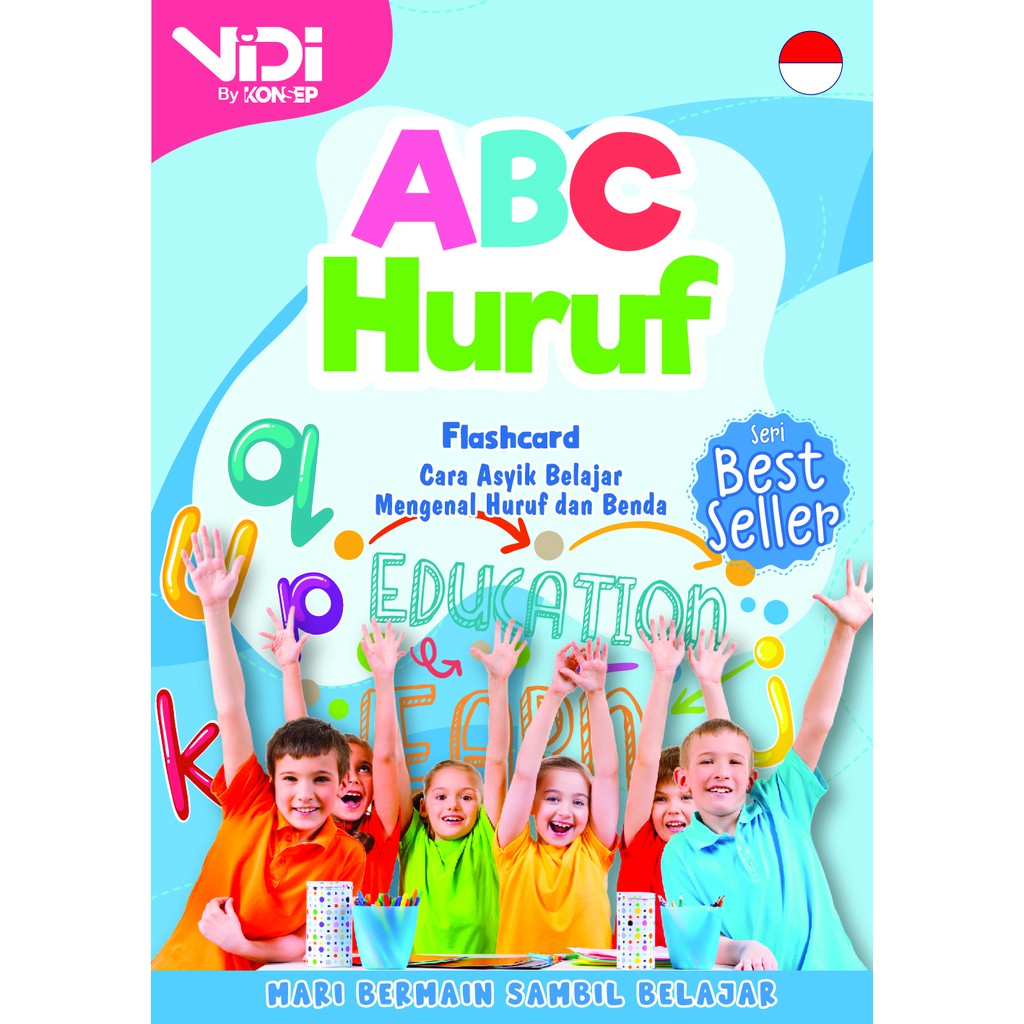 [1KG = 9 BOX] VIDI FLASHCARD ABC HURUF / FLASH CARD / MAINAN EDUKASI KARTU PINTAR ANAK TERMURAH