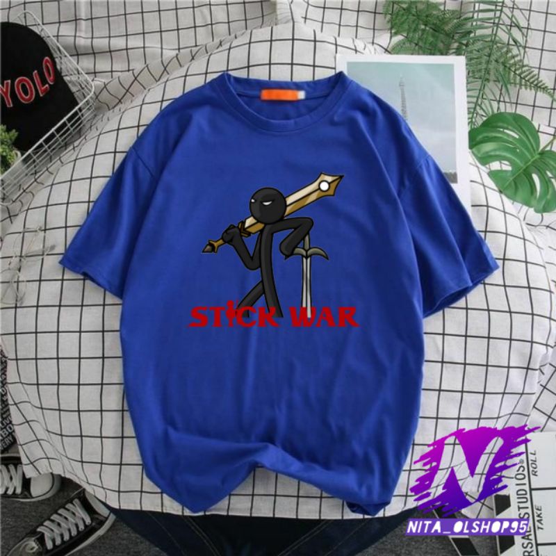 kaos stikman baju kaos anak stickwar stickman