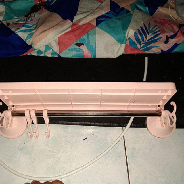 Rak Tempel Rak Dinding Gantung Kamar Mandi