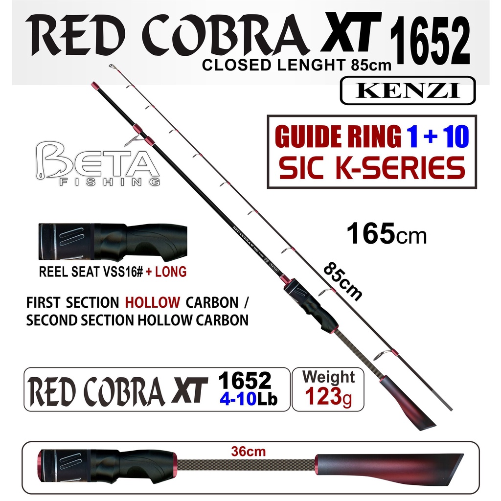 ROD JORAN KENZI RED COBRA XT 4-10 LB