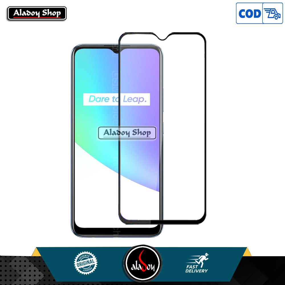 REALME C25 2020 Hard Case Transparent Shockproof Premium Caing Realme C25 + Tempered Glass Full