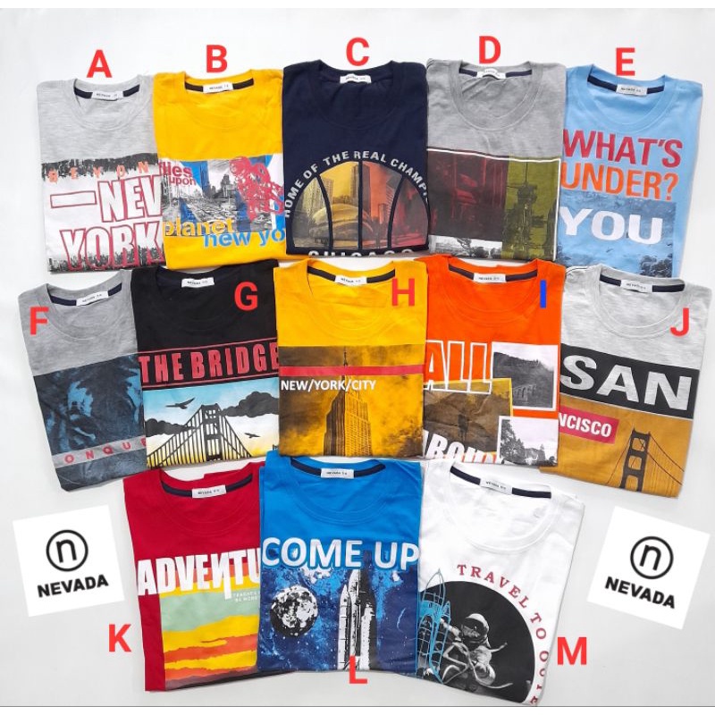 RESTOCK7-16Y NEVADA (Matahari Dept.Store) Baju Atasan Anak Laki Laki Tanggung Junior