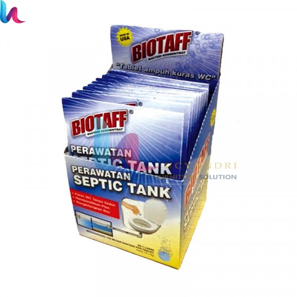 Biotaff Bakteri Konsentrat pengurai penghilang bau dan anti mampat septic tank Ready Original