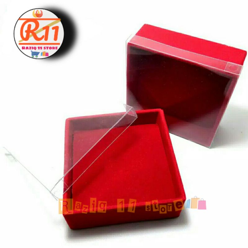 Tempat Perhiasan Box Bahan Bludru Kotak Kado Hadian