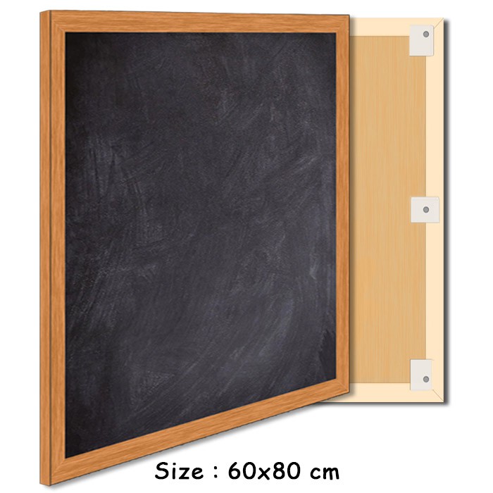 

Papan Tulis Hitam 60x80 cm Black Board 80x60 cm by Rafalio