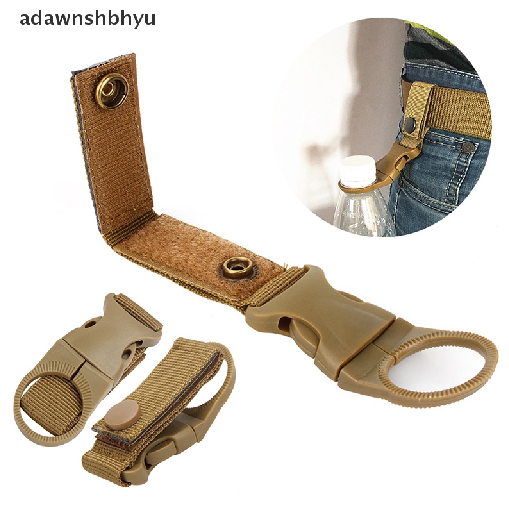 Adawnshbhyu Nylon Webbing Gesper Tempat Botol Air Klip Panjat Carabiner Sabuk Outdoor Tools