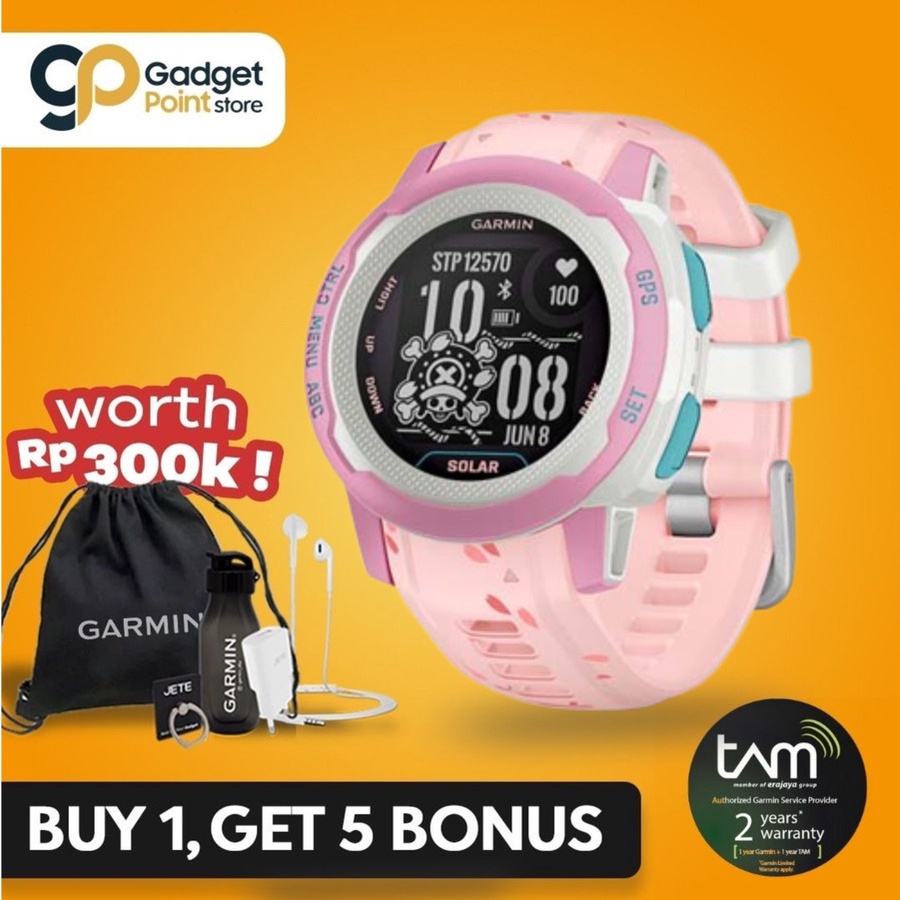 Garmin Instinct 2 Solar One Piece Edition Chopper Limited Edition - Garansi Resmi TAM 2 Tahun