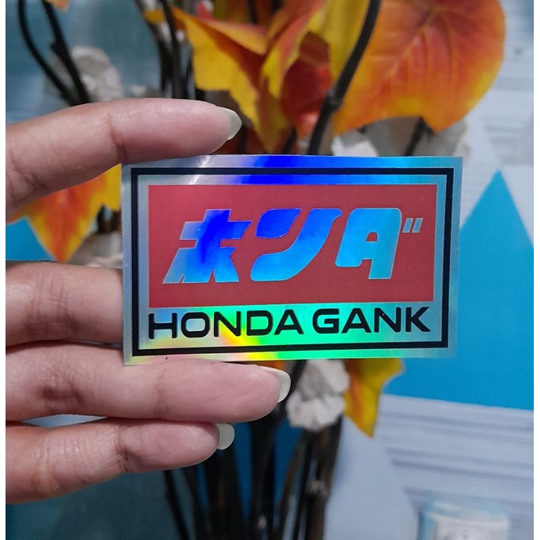 STICKER HOLOGRAM HONDA GANK MOTOR HEREX CB GL TIGER HONDA -DP