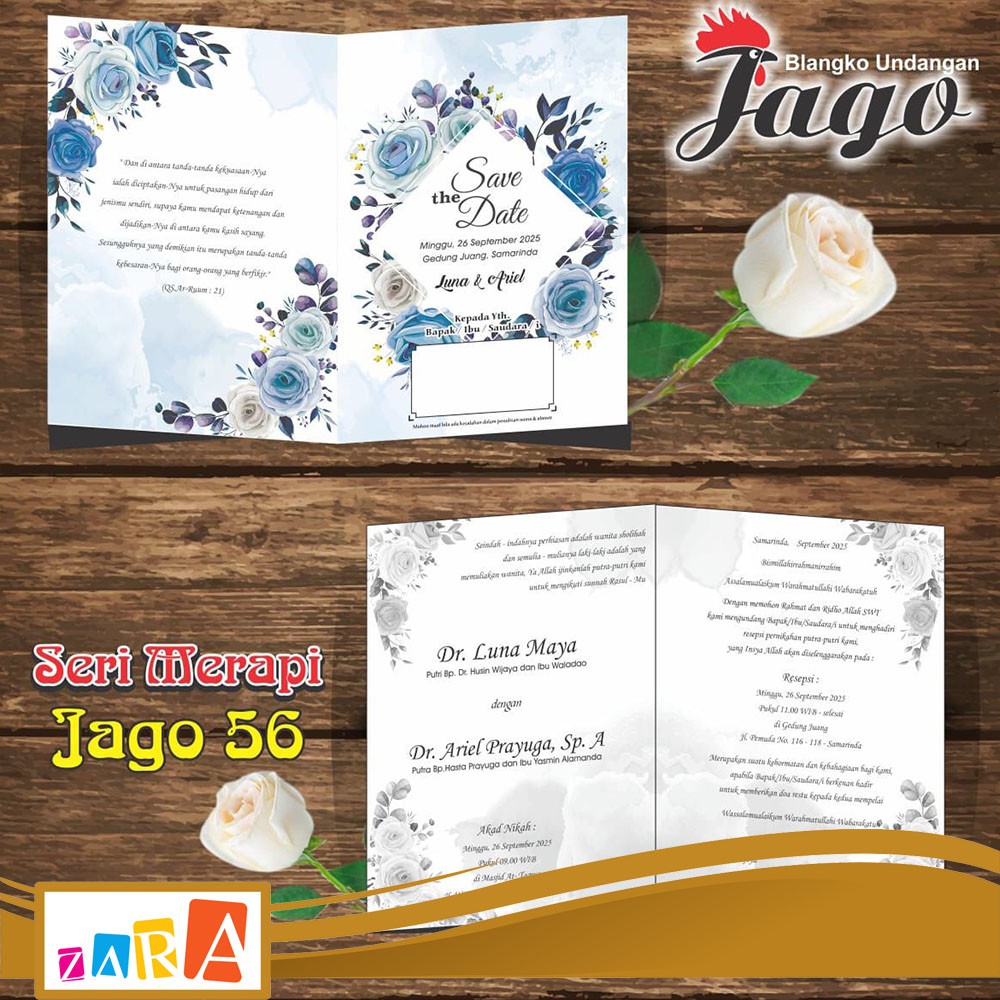 Blangko Undangan Jago 56 Harga Grosir