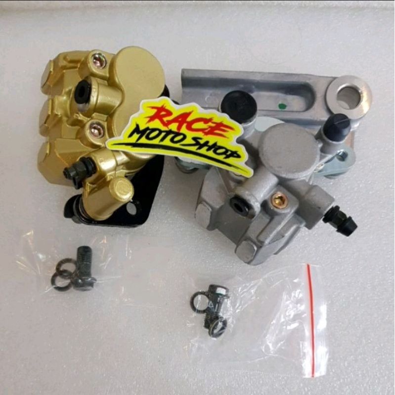 Kaliper Depan dan Belakang + Breket Kaliper Belakang KLX150
