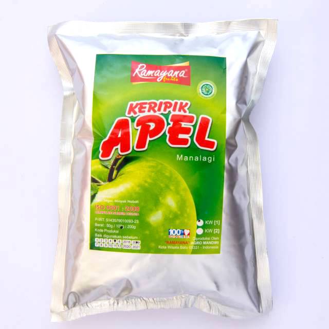 Keripik / kripik buah Apel Ramayana oleh-oleh khas Malang