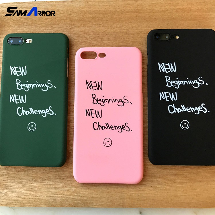 

Top Kualitas Fashion Funda Awal Yang Baru Tantangan Baru Surat Sampul Topias Carcasas untuk iPhone