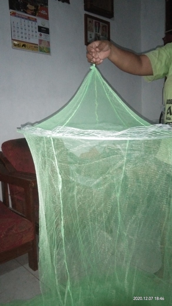[termurah] Kelambu Gantung Anti Nyamuk Net Lace Dome Elegant Mosquito Net Kelambu Murah Anak