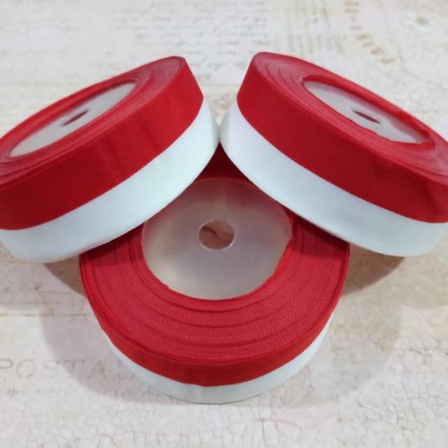 

Pita merah putih 1 inch 2.4 cm