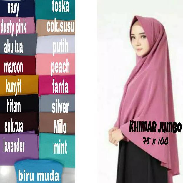 SALE Hijab/jilbab instan jumbo/Khimar pet syar'i/Khimar jumbo XXL/ jilbab pinguin wolfis/jilbab