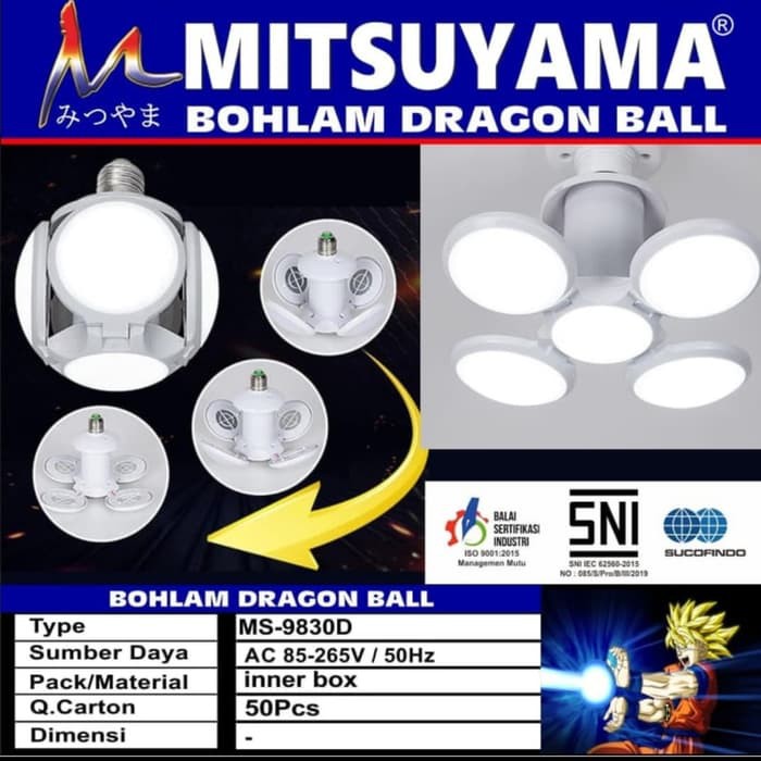Lampu Bohlam Dragon Ball Mitsuyama 30 watt MS 9830D