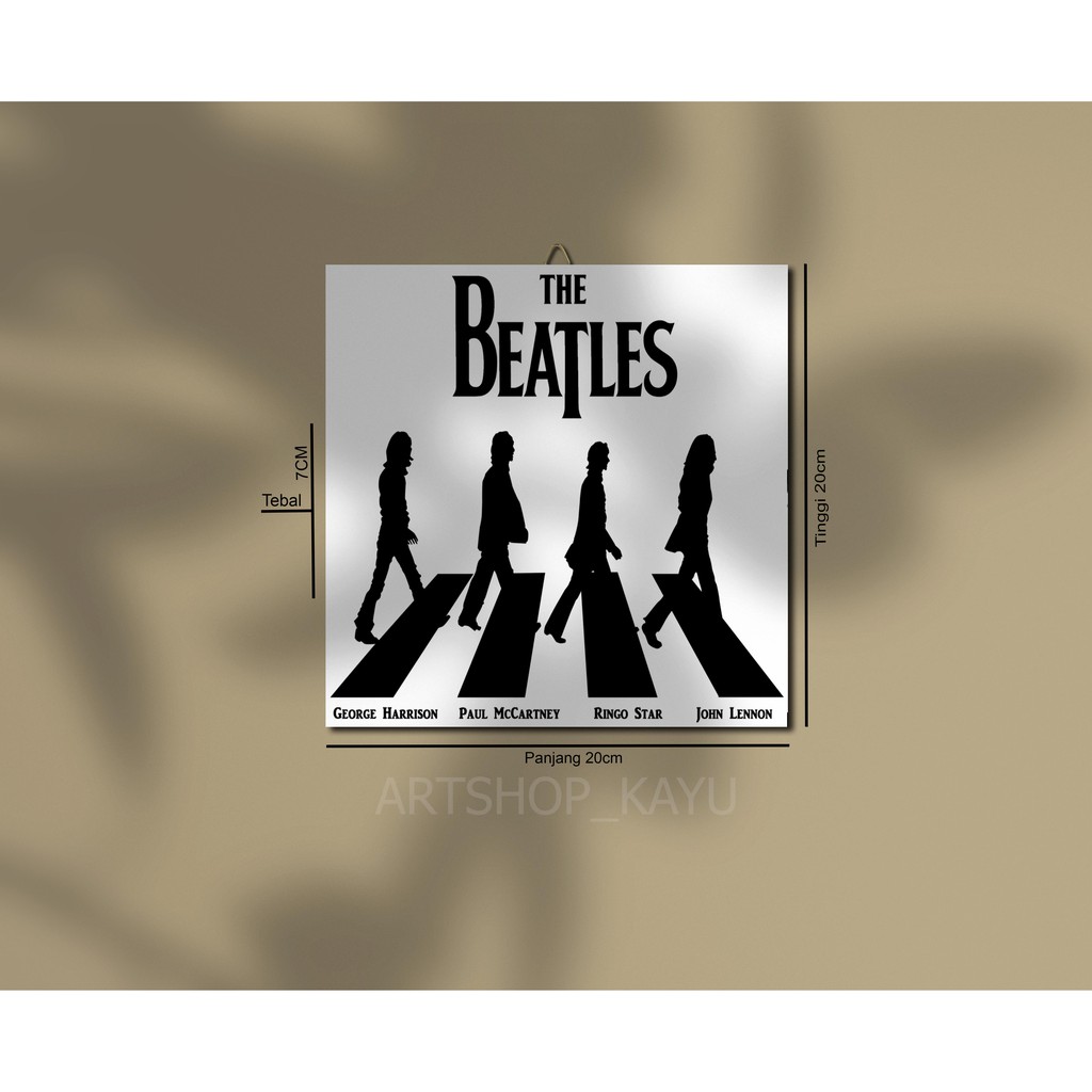 POSTER KAYU Hiasan dinding MUSISI THE BEATLES /BAND / MUSIK / dekorasi rumah / dekorasi / walldecor