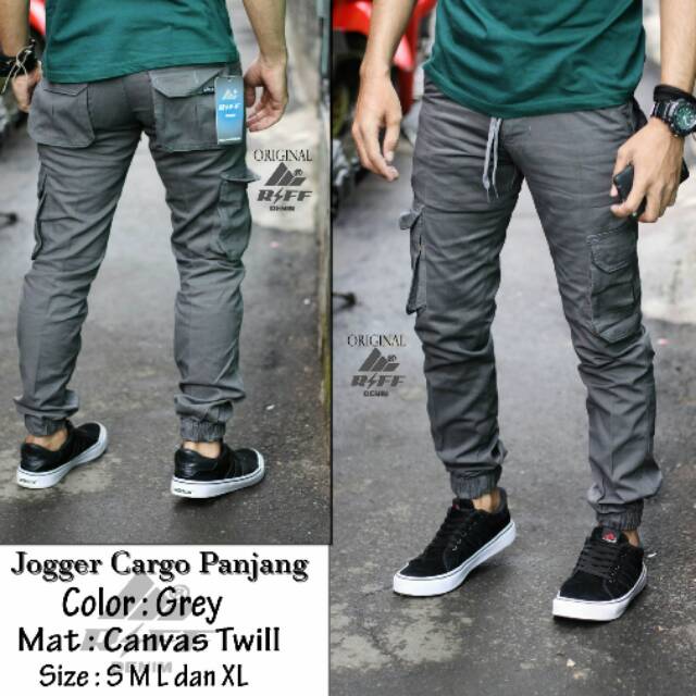 Celana Kargo Joger Pria/Cowok Keren!