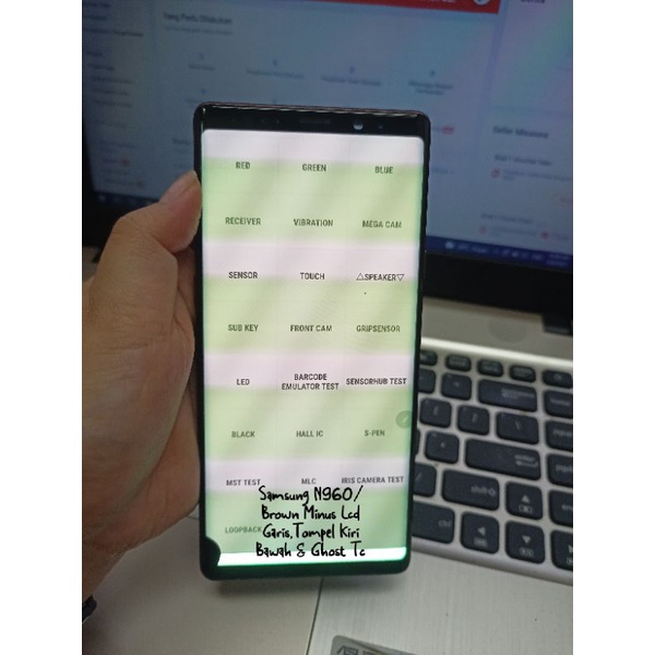 Lcd Minus Module Samsung Note 9 SM-N960 +Frame Brown