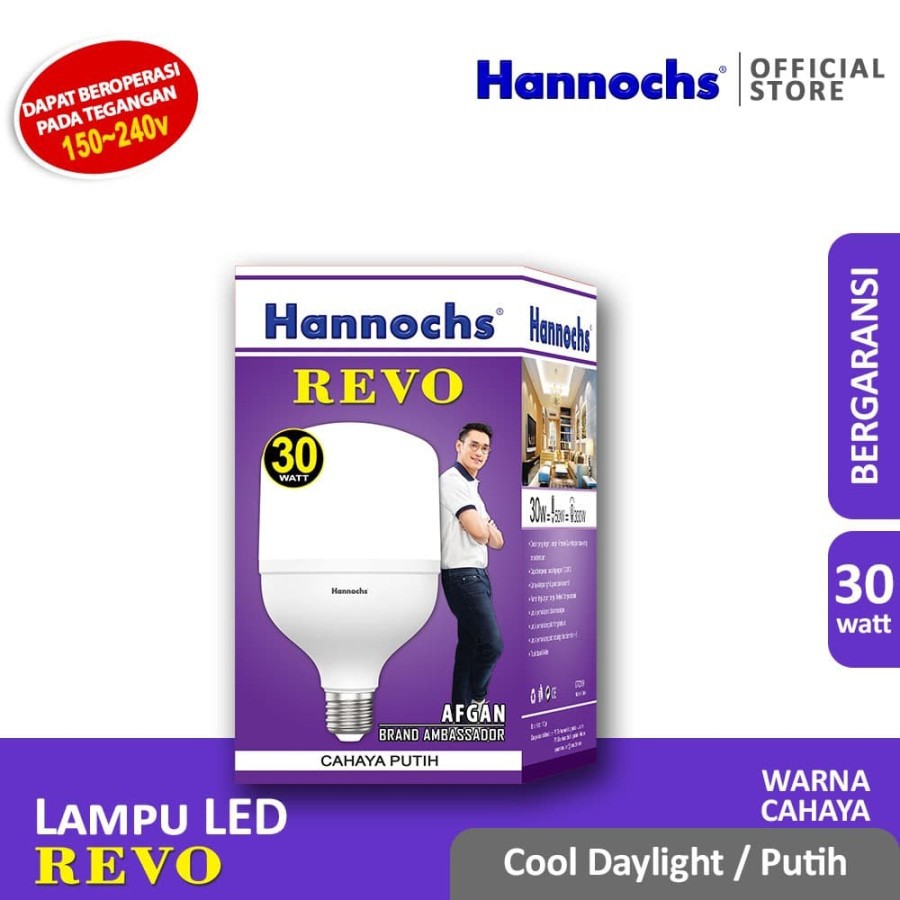 HANNOCHS Lampu LED REVO 30 WATT - Cahaya Putih - Garansi 1 Tahun