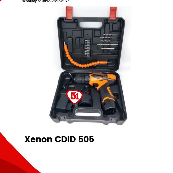 Mesin Bor Baterai Xenon CDD 505