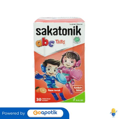 SAKATONIK ABC RASA JERUK BOTOL 30 TABLET