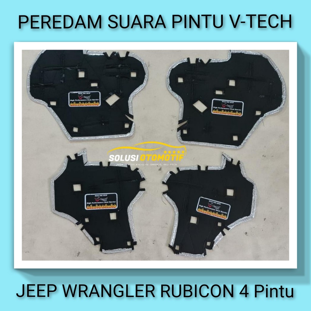 JEEP WRANGLER RUBICON Peredam Suara Pintu Aksesoris Mobil VTECH Ori