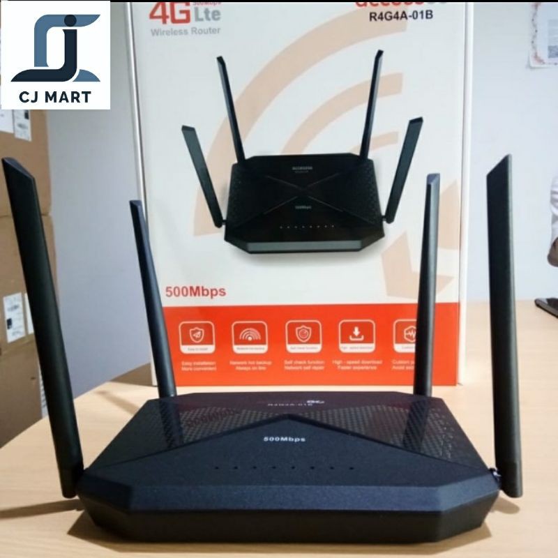 Modem Router WiFi 4G LTE 500Mbps AccessGo R4G4A-01B UNLOCK ALL OPERATOR / Modem Router