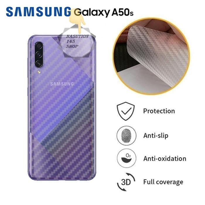 SKIN CARBON SAMSUNG A50S - ANTI GORES BELAKANG SAMSUNG A50S