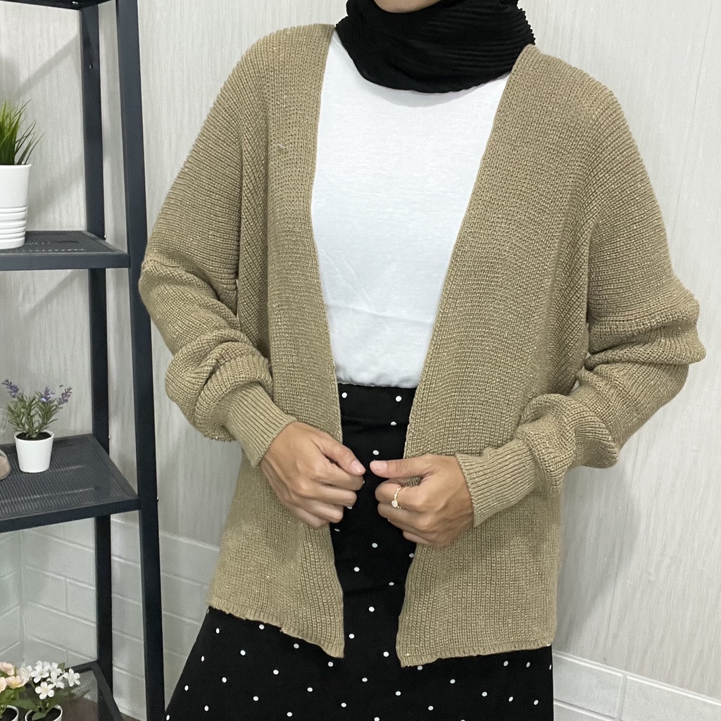Fluor.Inc - Cardigan Rajut Wanita Oversize / Cardigan Rajut Lizzy Long Oversize / Cardigan Rajut Ter