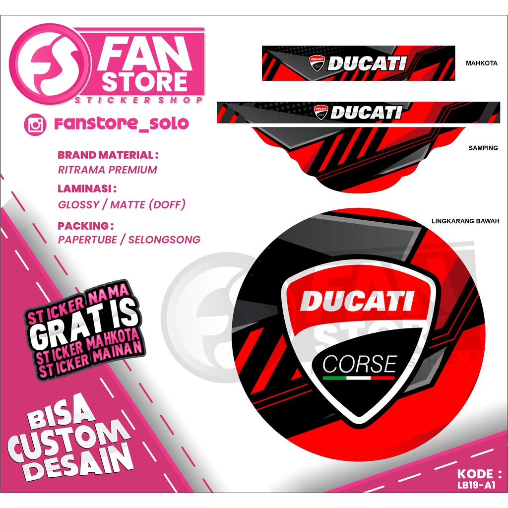 Stiker Sangkar Burung Lovebird Decal Tebok Lovebird Custom