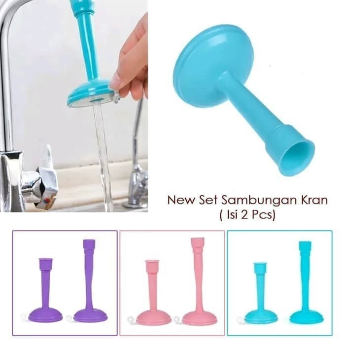 Sambungan Keran Dapur Cuci Piring Elastis - Fleksibel Faucet Extender