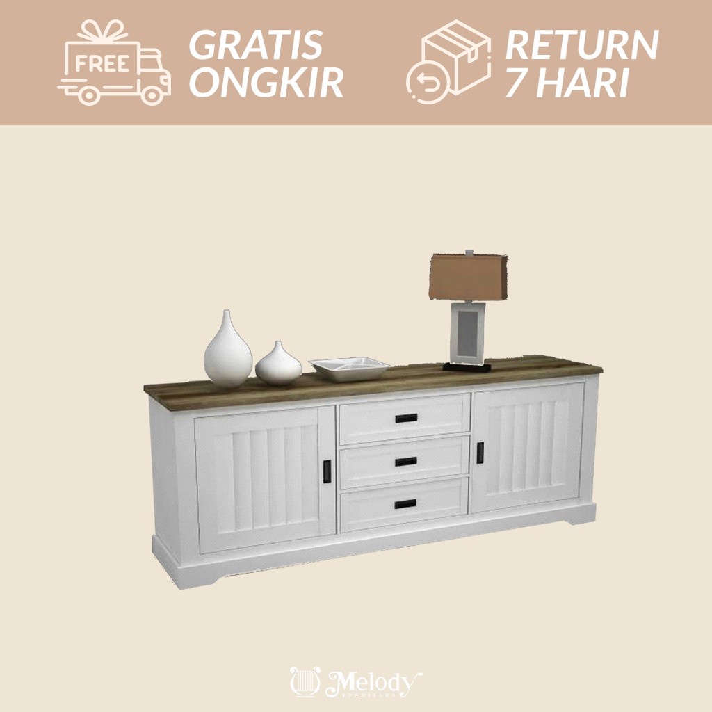 Sideboard Bufet Lemari Serbaguna - Calvina SB 220 Furniture Surabaya