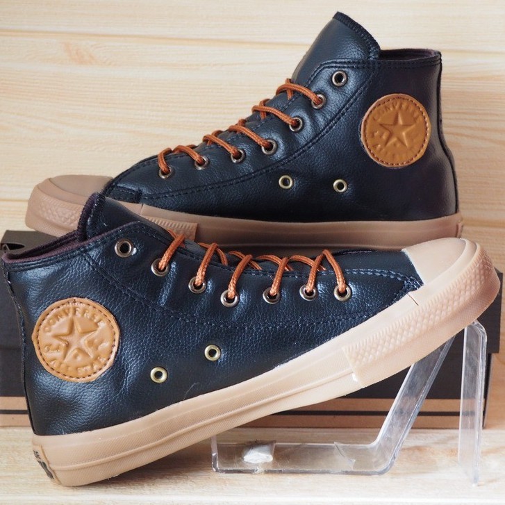 ALL STAR CONVERSE MOTIF KULIT JERUK REAL PICTURE HITAM