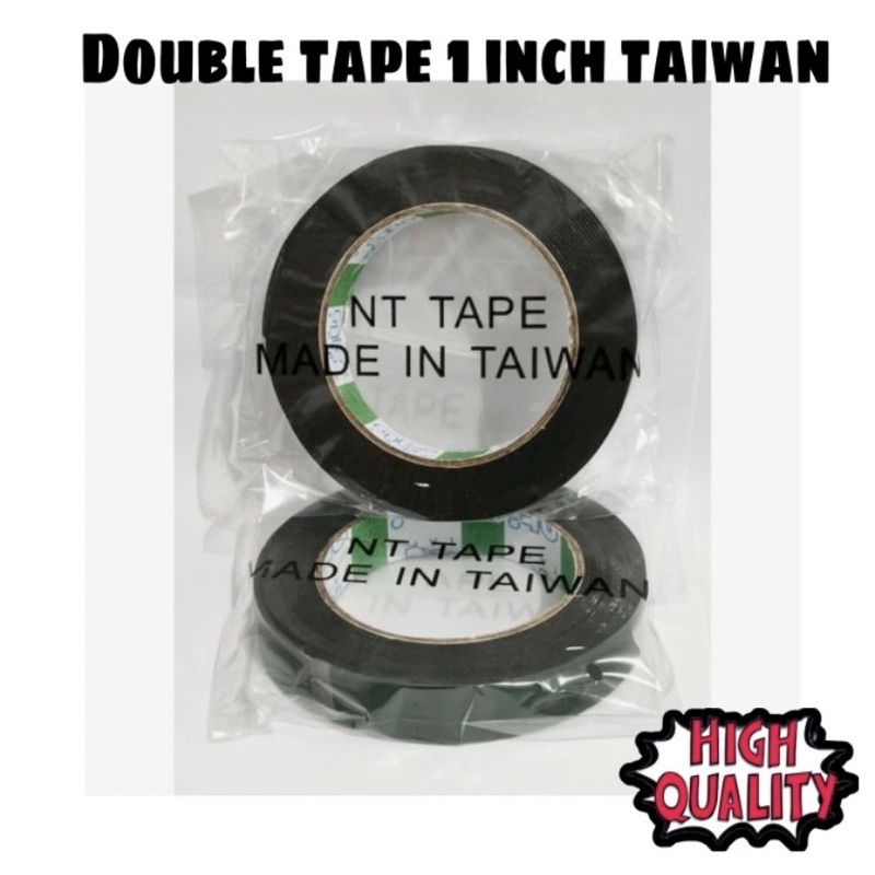 

HIJAU 1” Lem double tape hijau 1”inci Doubletape hijau 1”inci Double tape busa foam tebal Isolasi busa hijau 1”