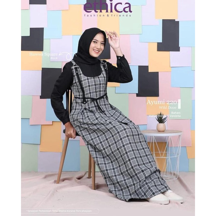 Gamis Ethica Ayumi 220 Blue Depths Gamis Terfavorit